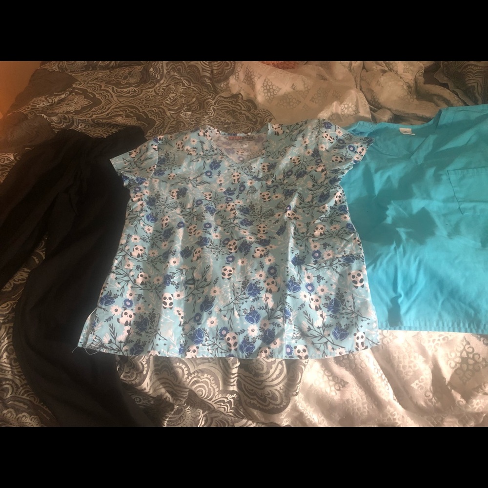 Scrub tops and bottoms